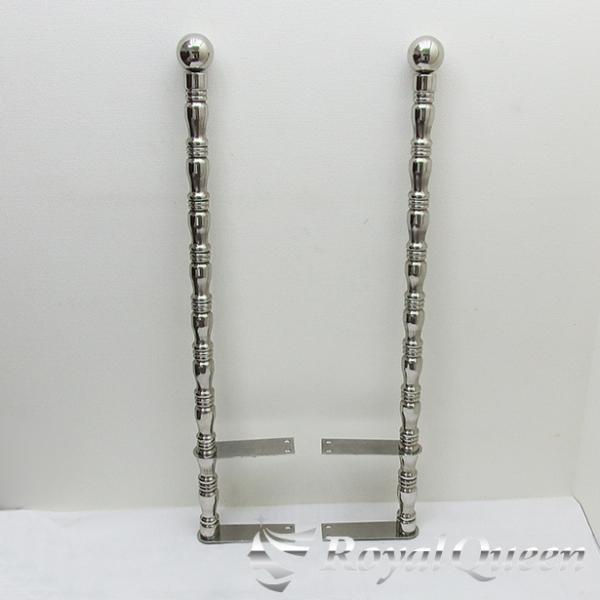 汎用 ステンレス 旗棒 コーナーポール ☆ 51Φ 絞りパイプ 全長1210mm