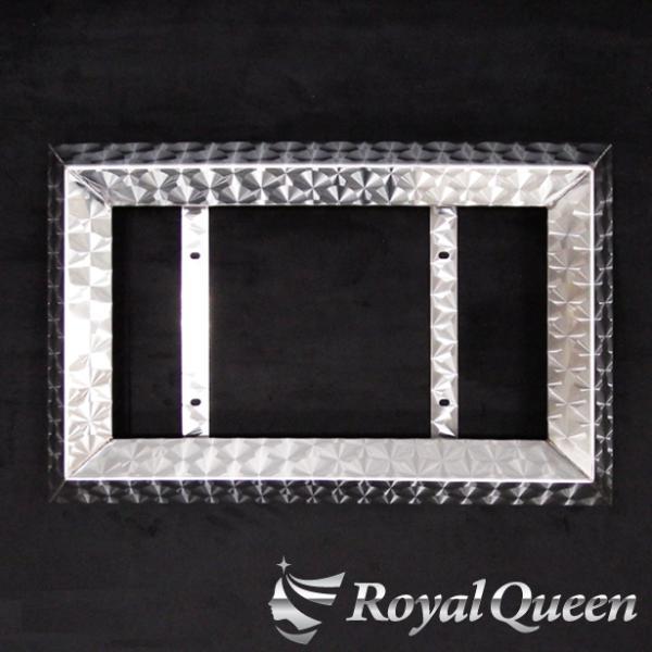 大型トラック　ナンバー枠　ステンレス製　50角おこし　字光式OK Amazon.co.jp: 【Royal Queen】字光式OK♪中型車用 50角おこし
