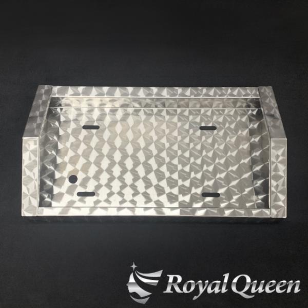 トンガリ ナンバーフレーム ウロコ柄 大型車用【RQNC22】 : Royal