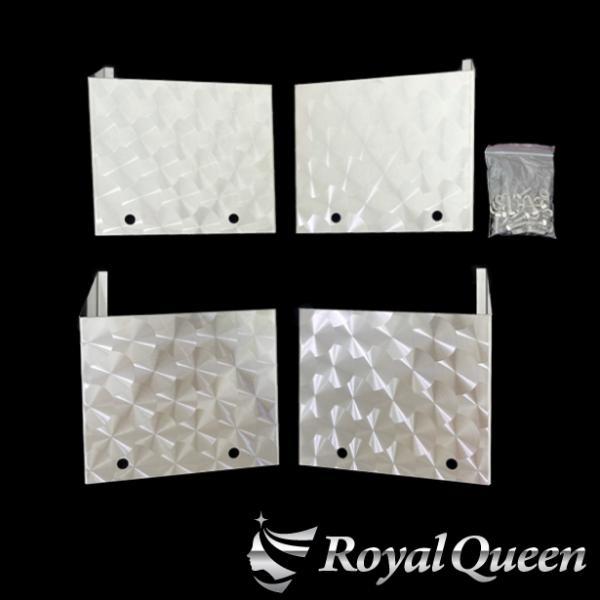 SUZUKI スーパーキャリイキャリイ標準車 DA16T用 リアフェンダー  ウロコ柄 ステンレス デコトラ パーツ トラック用品 RoyalQueen【RQCR6S】