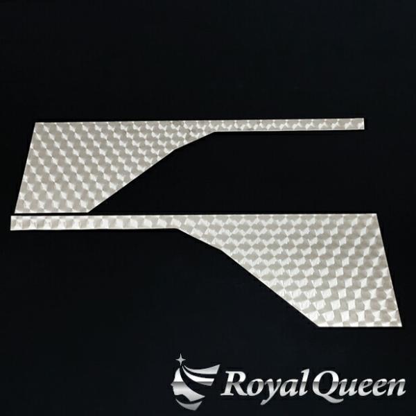 エルフ窓飾り板　左右セット いすゞ 07エルフ/PM/NEW ローキャブ ウインドウパネル ウロコ柄