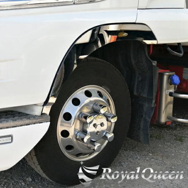訳あり格安B品★UDTRUCKS フレンズコンドル(H22.11〜) フェンダーパネル ステンレス 鏡面 #1000 左右セット【RQFP5U-B2】