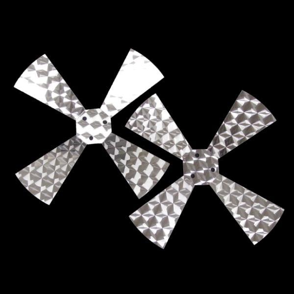 在庫処分セール♪4枚羽 プロペラ スピンナー ウロコ柄 16インチ【RQWS18】