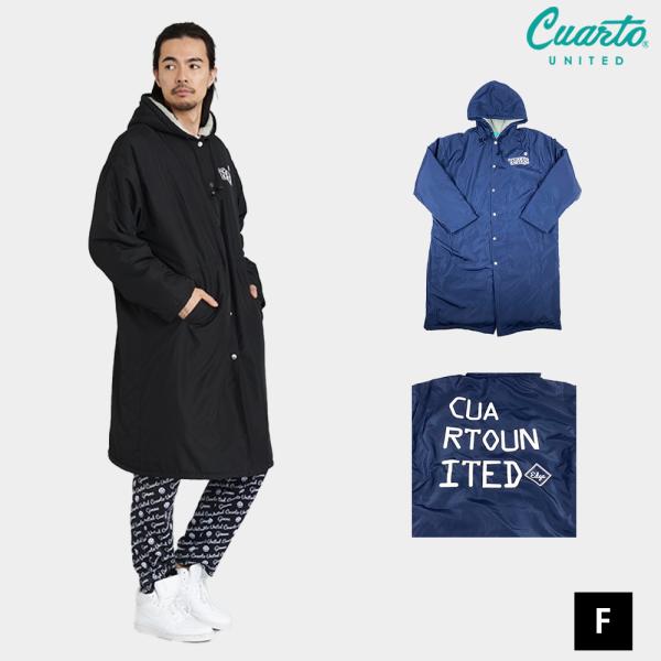 Cuarto UNITED ベンチコート ロングコート 裏ボア バック