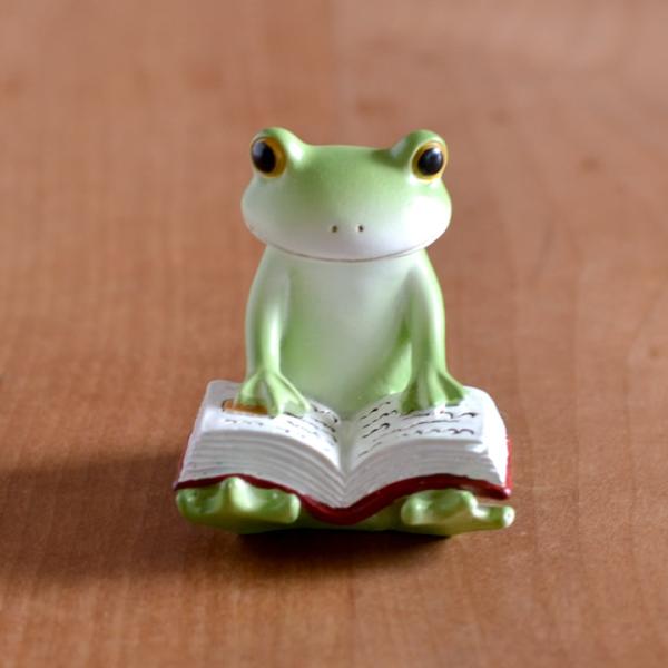 カエルの置物 コポー カエル 本読むカエル Copeau ダイカイ カエルの置物 コポー カエル 本読むカエル Copeau ダイカイ
