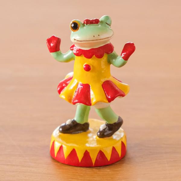 カエルの置物 コポー カエル サーカス ダンサーコポミ Copeau