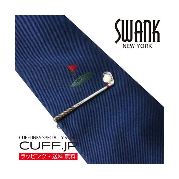 SWANK スワンク ゴルフ タイピン＆グリーン ネクタイセット ネクタイ