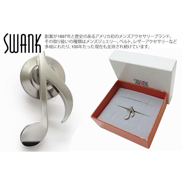 SWANK（スワンク） ブランド アクセサリー 八分音符 ピンズ ラペルピン