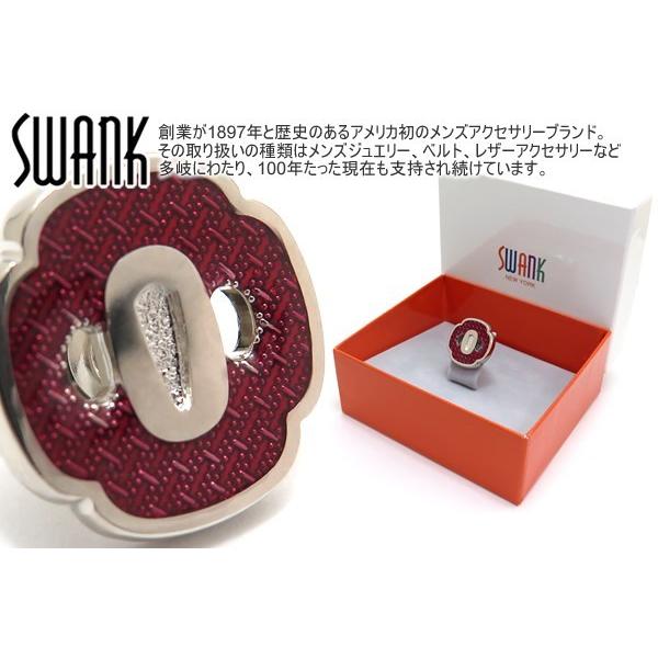 SWANK（スワンク） ブランド アクセサリー 日本刀の鍔 ピンズ（レッド