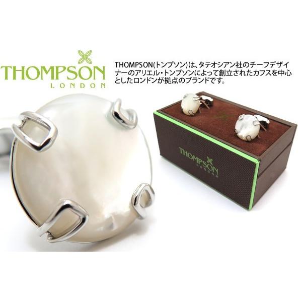 トンプソン(THOMPSON) サテンドットカーブカフス（ロジウム） (カフス 