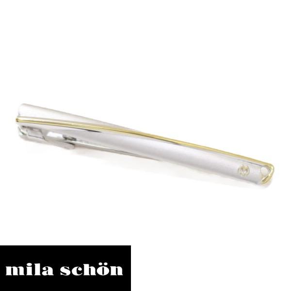 タイピン ネクタイピン Mila Schon ミラ ショーン シルバー ゴールドライン メンズ ブランド プレゼント カフスマニア Ms T02 カフス タイピン カフスマニア 通販 Yahoo ショッピング