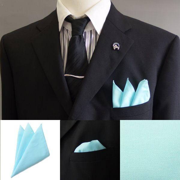 ライトブルーが涼やかな印象のポケットチーフ 高級オーダーシャツ生地使用ポケットスクウェア メンズ スーツ プレゼント カフスマニア Pqbd11 カフス タイピン カフスマニア 通販 Yahoo ショッピング