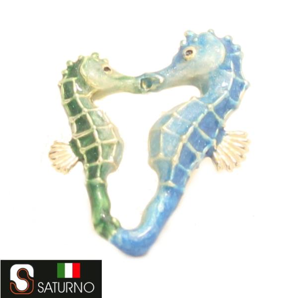 SATURNO サツルノ ラペルピン ハリネズミ タイタック ピンブローチ SATURNO サツルノ ラペルピン タツノオトシゴ ハート タイタック ピン