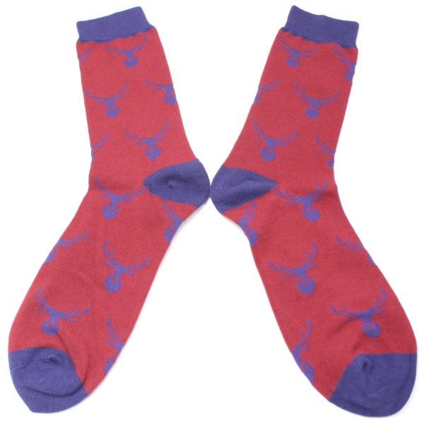 靴下 メンズ ソックス 立派な角がカッコいい鹿 ファッション雑貨 おしゃれ メンズ スーツ プレゼント カフスマニア Scbh11 カフス タイピン カフスマニア 通販 Yahoo ショッピング