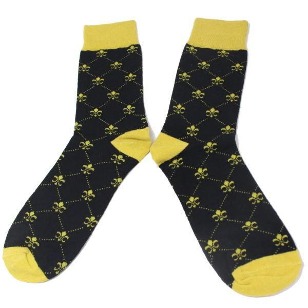 靴下 メンズ ソックス ユリの紋章 ブラック ファッション雑貨 おしゃれ メンズ スーツ プレゼント カフスマニア Scbi12 カフス タイピン カフスマニア 通販 Yahoo ショッピング