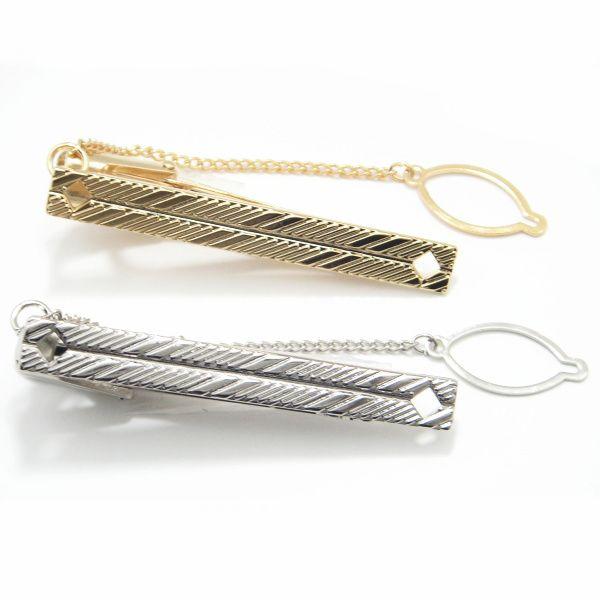 シルバー ネクタイピン ストライプデザイン シルバー ネクタイピン ストライプデザイン