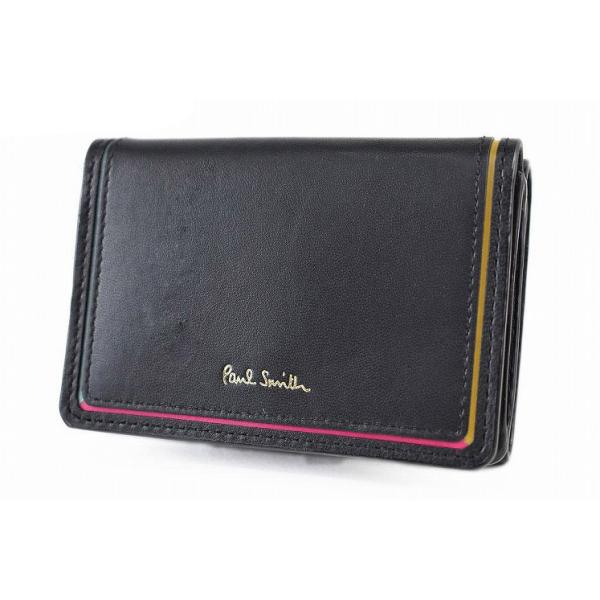 Paul Smith（ポール・スミス） ミニ財布 三つ折り 財布 コンパクト