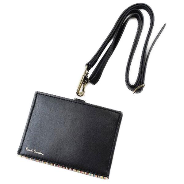 【未使用】Paul Smith ブラックケース Paul Smith ポール・スミス ロゴ カードケース レザー