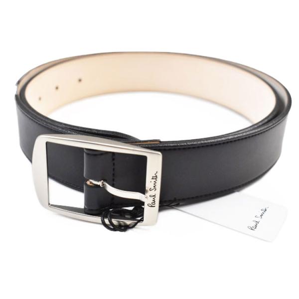 Paul Smith ベルト　2連バックル　ツインバックル　黒　ブラック　美品 極美品】ポールスミスコレクション ベルト ツイストリング 2連