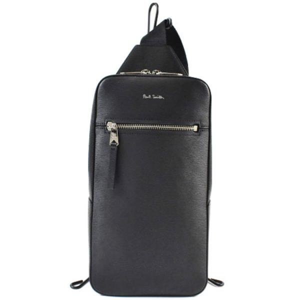 【美品】ポールスミス　ボディバッグ　ショルダーバッグ　メンズ　レザー　黒 Paul Smith（ポール・スミス） ボディバッグ メンズ 黒 本革 革 レザー