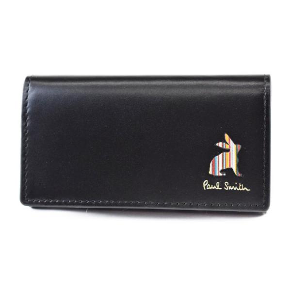 新品 箱付 ポールスミス マーケトリーストライプラビット リング付5連キーケース Paul Smith（ポール・スミス） キーケース 5連 メンズ ブランド マーケ