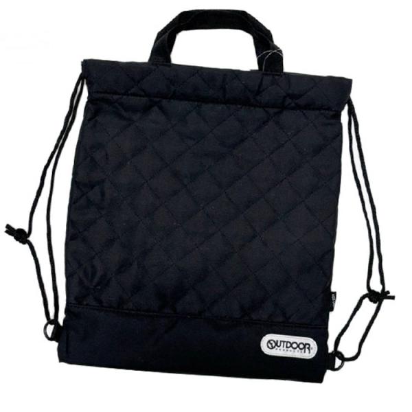 ブランドキルト素材の２WAY ナップサック・トートバッグです。小さい持ち手は机やフックに引っ掛けられて便利です♪新入園・新入学準備にもおススメです。体育着入れや小物入れ、絵本カバンとしてもOK。開閉は両端の紐を絞る巾着タイプで小さなお子様で...