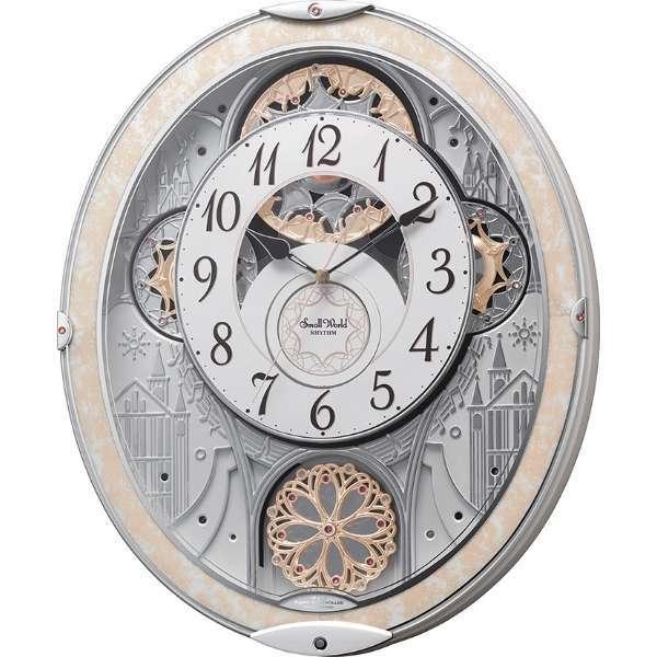 H8-153 新品 スモールワールド からくり電波時計 8MN407RH03 RHYTHM（時計） 8MN407RH03 リズム 掛時計 電波からくり時計