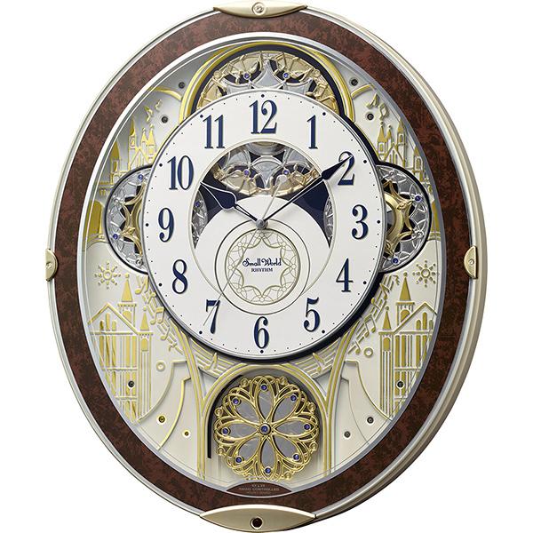 新品未使用　国内正規品　リズム　電波掛時計 8MN407RH23 RHYTHM 8MN407RH23 リズム 掛時計 電波からくり時計 スモールワールド