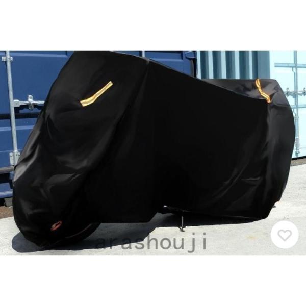 バイクカバー 厚手 420D 大型 原付 防水 小型 M L XL 2XL 3XL 4XL 丈夫 防塵 防雪 撥水 盗難 防止 防風 ベルト付き