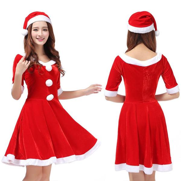 クリスマス コスプレ サンタ コスチューム クリスマス コスプレ レディース クリスマス 衣装 クリスマス コスプレ サンタ コスコスチューム 彼女