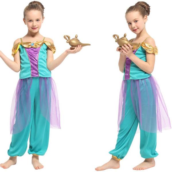 ランプ コスプレ衣装 コスチューム アラビアン ベリーダンス アラブ 中東 子供用 キッズ用 女性/子供 プリンセス お姫様 Halloween