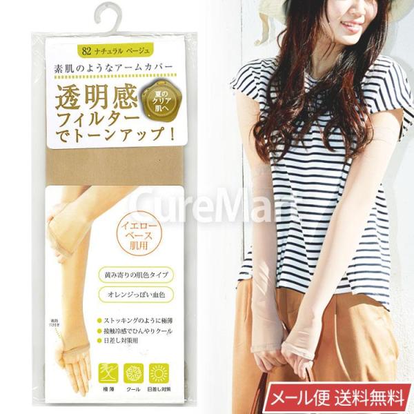 新品　完売品　花柄uvカットアームカバー　ベージュ　日よけ　日焼け防止 mat-8981-1.jpg