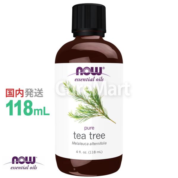 商品名：ティーツリー精油内容量：118mL抜けるような清涼感のあるシャープでウッディ―な香り。NOW Foods社公認販売店による正規輸入商品です。●ティーツリー精油はこんな時に「ショックを受けてリフレッシュしたい時」や「シラミなどの虫除け...