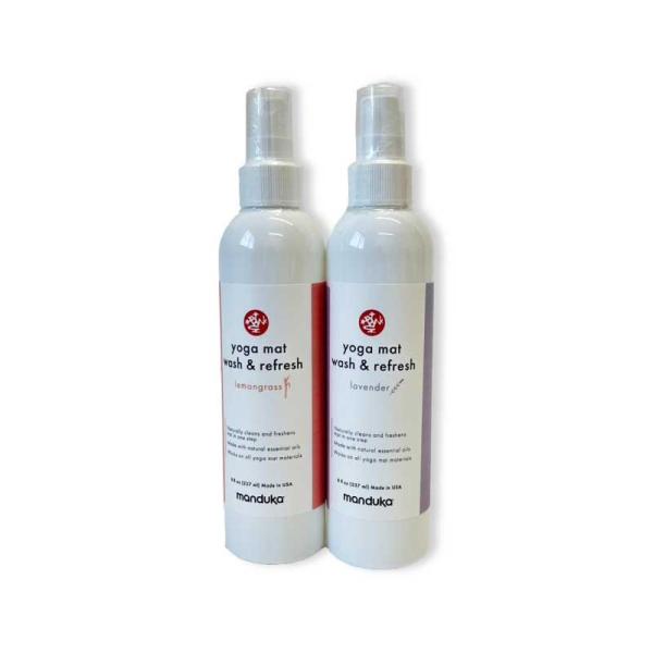 ブランド：Manduka商品名：Manduka yoga mat wash &amp; refresh (8oz)幅：4.5cm奥行き：4.5cm高さ：20.5cm重量：8oz（約240ml）香り：labender（ラベンダー）lemong...