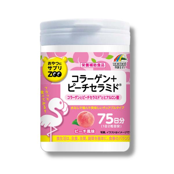 ユニマットリケン おやつにサプリZOO コラーゲン＋ピーチセラミド