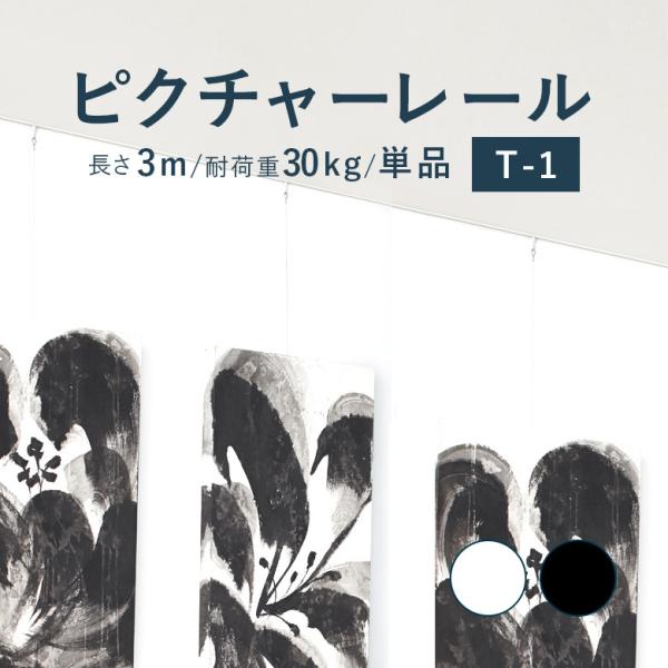 toso t品です TOSO（トーソー） ピクチャーレール TOSO T-1 単品 3m 耐荷重 30kg