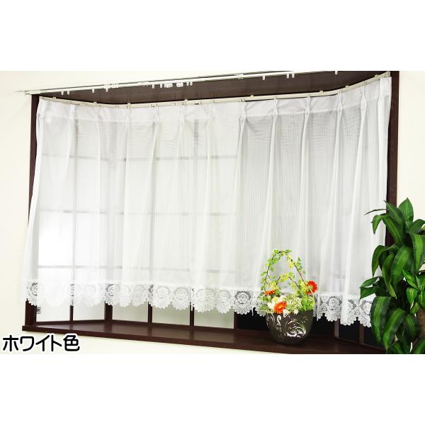 ストライプデザイン レースカーテン　幅200cm×丈218cm2枚 Amazon｜windowlady レースカーテン ストライプ幅200cm×丈193cm