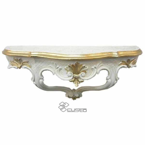 イタリア製 壁掛けコンソール Amazon｜壁掛けコンソール イタリア製 アイボリー ゴールド