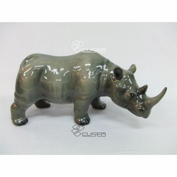 イタリア AHURA サイ 置物 アニマルオーナメント インテリア雑貨 犀 動物