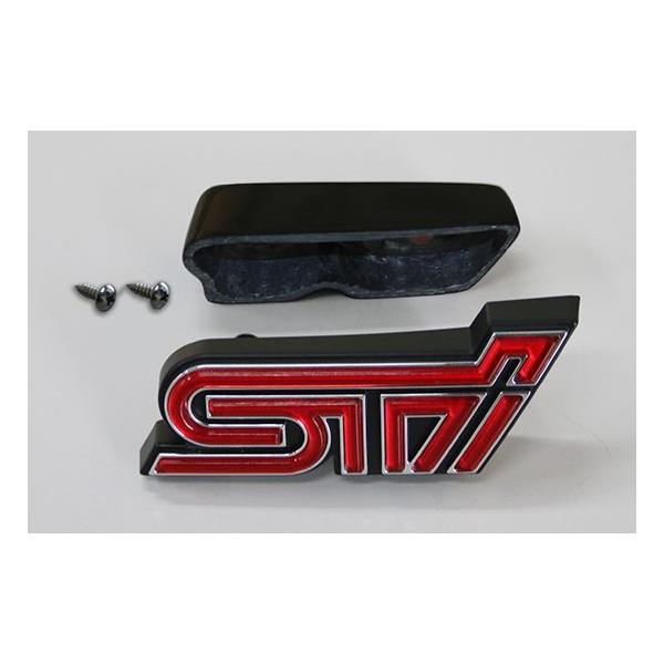 チャージスピード WRX STI S4 VAB VAG A-G型 STIマークアダプター フロントグリル用 FRP 未塗装 撃速チャージスピード