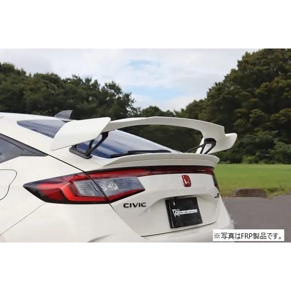 FL5 シビック TypeR GTウイング 平織りカーボン クリア塗装取付