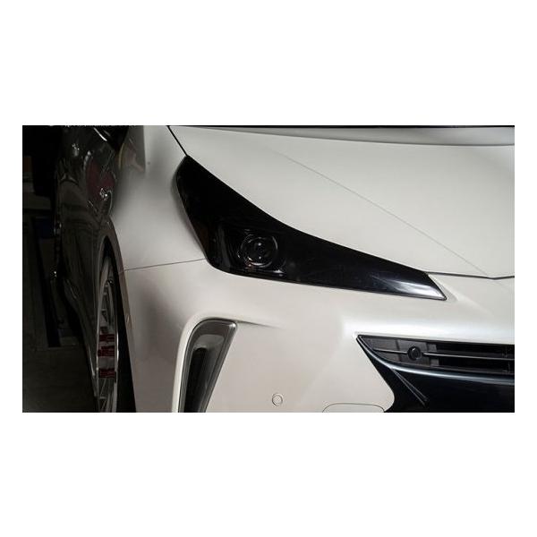 シックスセンス プリウス 50系 後期 ヘッドライトカバー スモーク