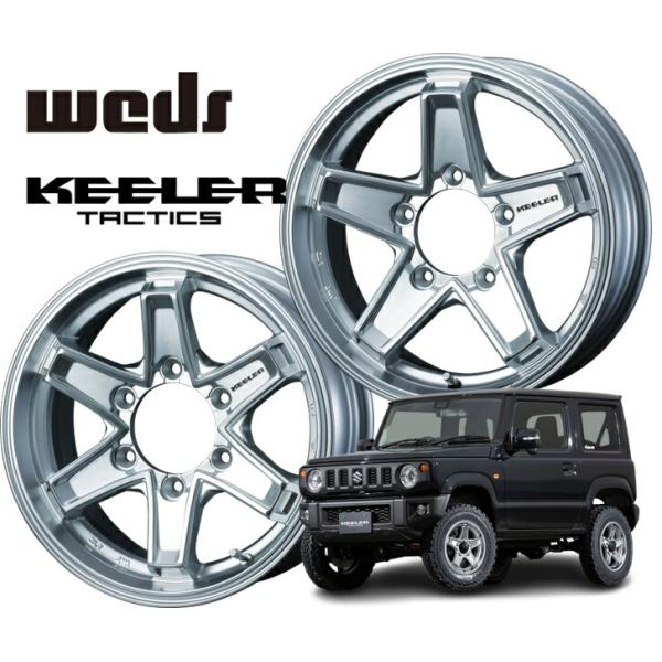 【T00168】音　ジムニー 215/75R15☆ Weds KEELER TACTICS(キーラータクティクス)＆ BFGoodrich Mud-Terrain T/A KM3 ジムニー 215/75R15☆ Weds KEELER TACTICS(キーラータクティクス
