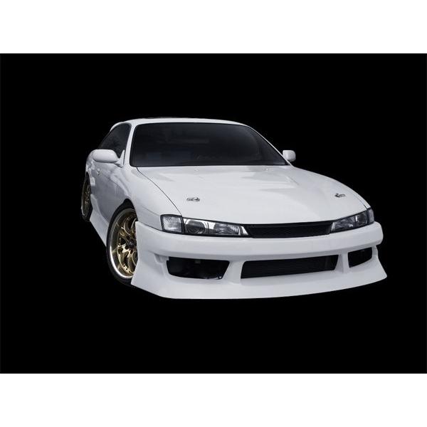 シルビア S14 フロントバンパー 後期 エアロ FRP 未塗装 社外品  