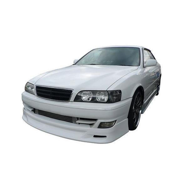 チェイサー JZX100 フロントハーフ 後期 エアロ FRP 未塗装 社外品