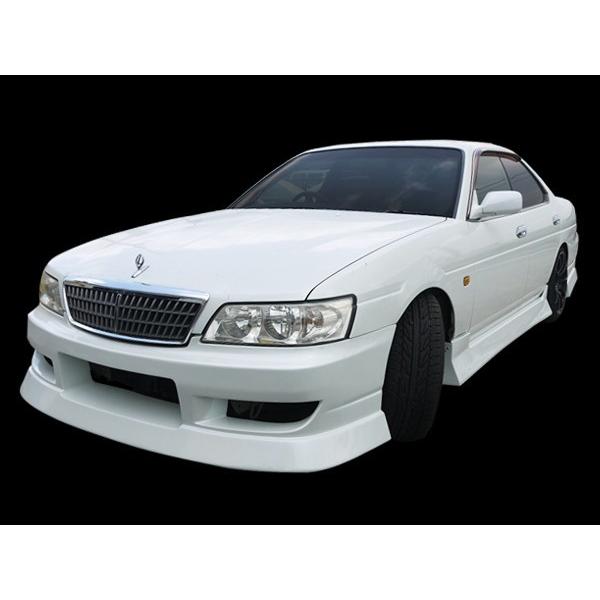 C35ローレル後期 エアロ バンパータイプ フロント加工あり リア新品 直接渡し ローレル C35 フロントバンパー 後期 メダリスト H11/8〜H14/8