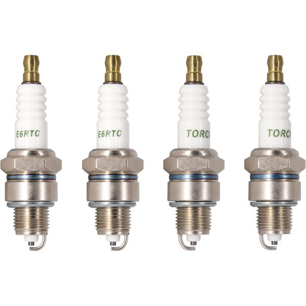 TORCH(トーチ) 4本セット E6RTC(BPR6HS互換) スパークプラグ タイプ:分離型 対応メーカー：ホンダ/ヤマハ/スズキ/カワサキ