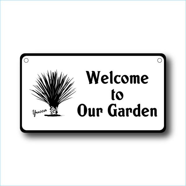 ガーデンサインプレート ドライガーデン 23cm＊12.5cm 「YUCCA」