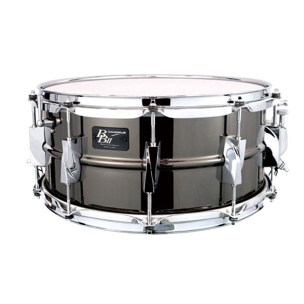 CANOPUS 1.5mm Black Nickel Brass Snare 14x6.5