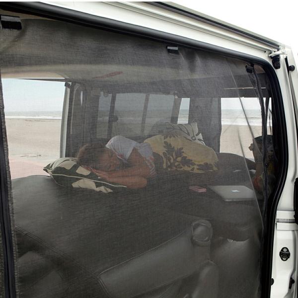 ユーアイビークル　ハイエース 200系 スーパーロングハイルーフ用防虫ネット ハイエース 防虫ネット（虫除けネット） サイド1面 スーパーロング